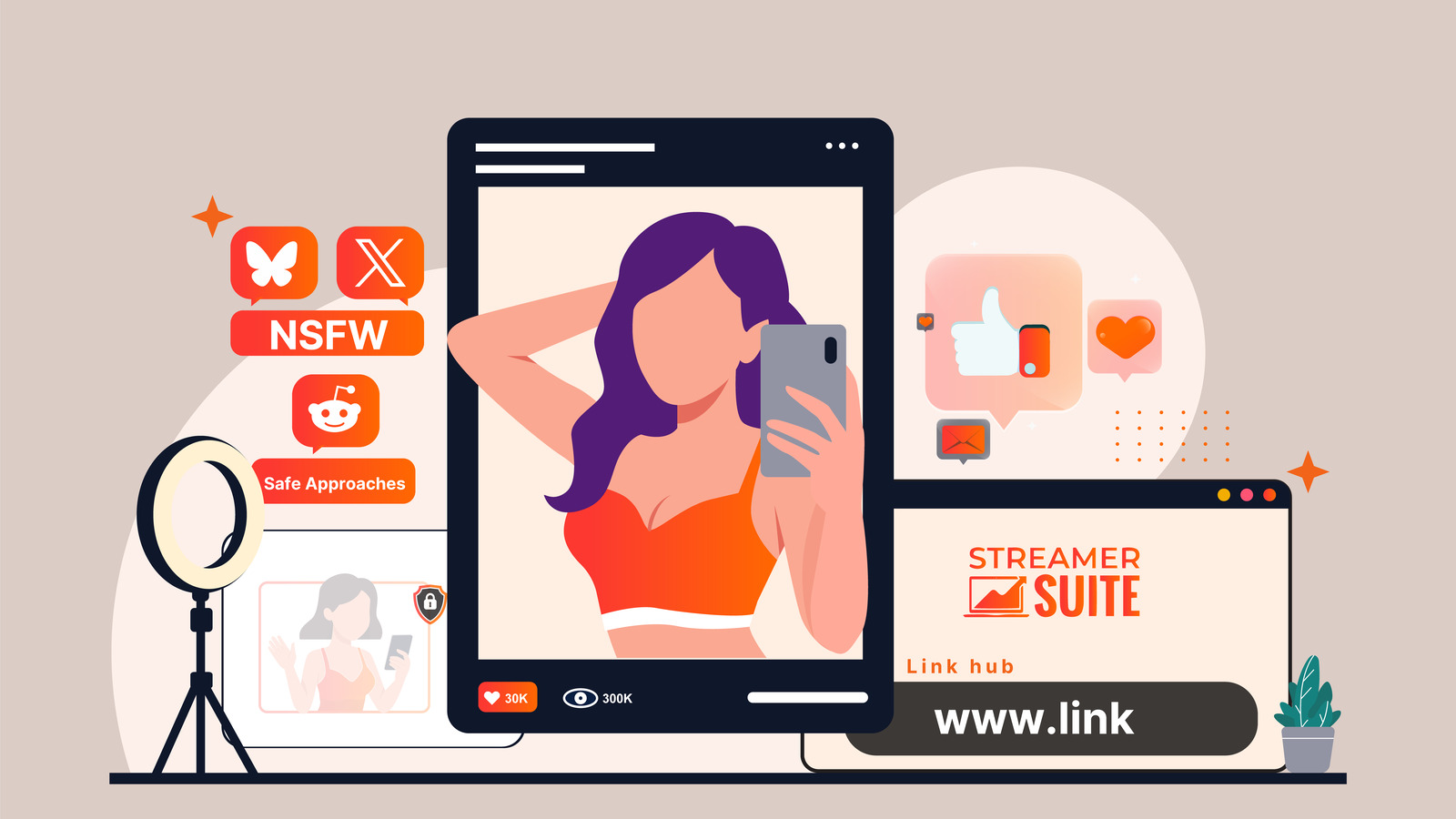 Navigating Social Media for Adult Content Creators: Growth without Risk